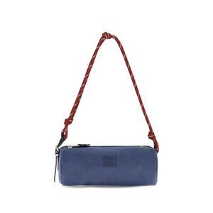 Miu Miu Blue Cotton Shoulder Women's Bag